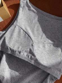 Camiseta de tirantes de algodón puro, primavera/verano - Gris - Ver 6