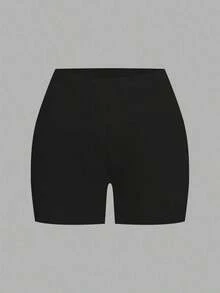 2 piezas Leggings básicos casuales de unicolor para mujer de talla grande, aptos para el verano - Multicolor 5 - Ver 5