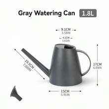 2件/組現代式澆水壺附可拆卸噴嘴 - 耐用防碎塑料，適用於室內外植物，長噴嘴可精準澆水 - 澆水壺 - 查看 19