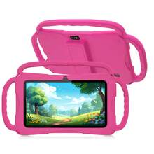 7-Inch Kids Tablet, 64GB Storage, 4GB RAM, Android 13.0 System, 1280X800 IPS Resolution, Parental Control, Educational Apps, Dual Cameras, Shockproof Protective Case - Multicolor - View 10