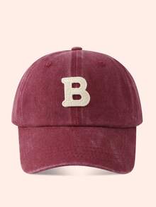 1 buah Topi Baseball Anak Warna Burgundy dengan Huruf, Topi Pelindung Matahari untuk Anak Laki-laki dan Perempuan, Cocok untuk Aktivitas Luar Ruangan dan Penggunaan Sehari-hari - Larut dalam air - tutup pencuci air berwarna merah anggur - View 17