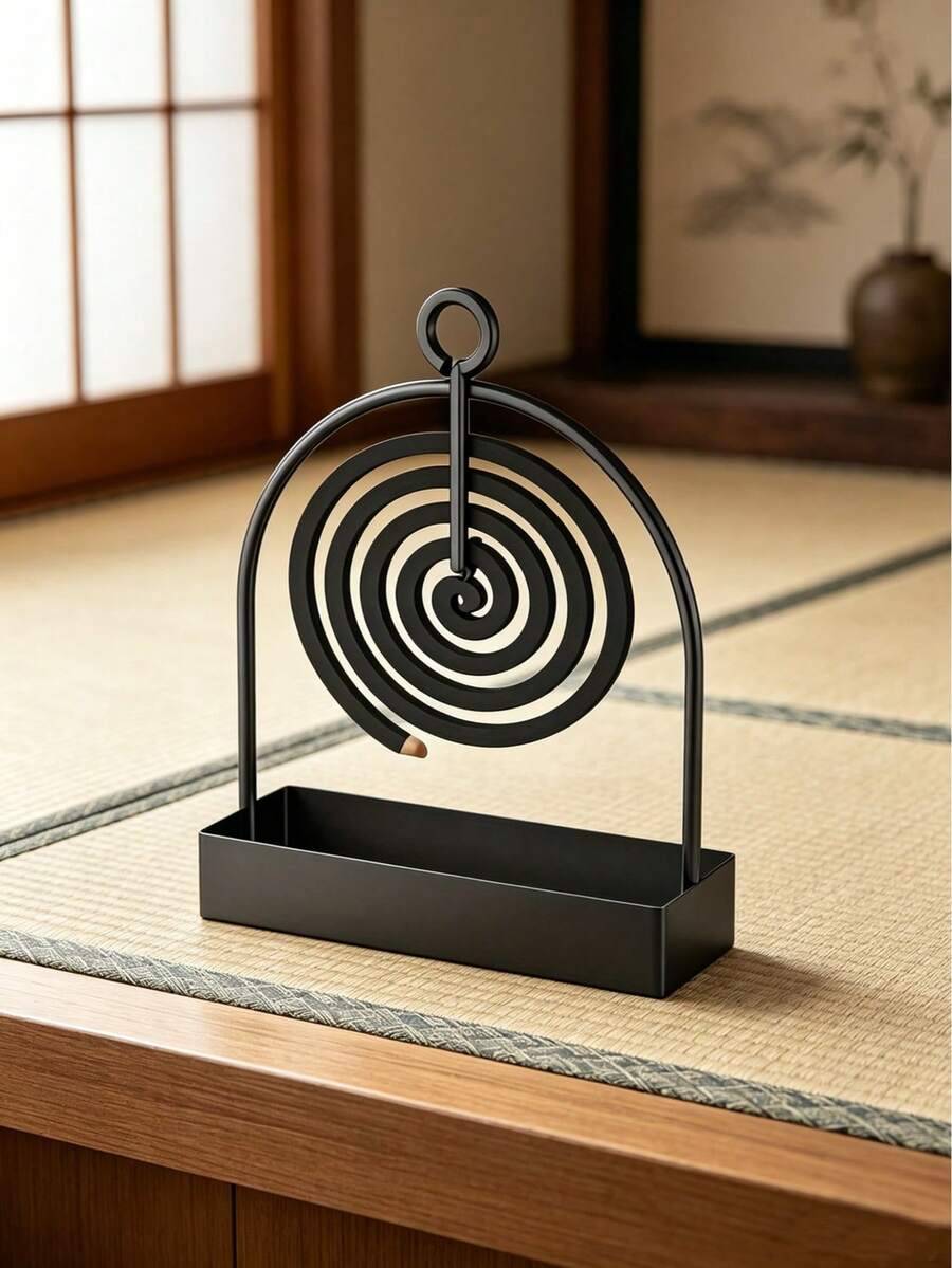 金屬蚊香架，壁掛式檀香香爐架/托盤/底座，多功能便攜式戶外庭院驅蚊盒，適用於懸掛或檀香，適合裝飾客廳/臥室及戶外露營