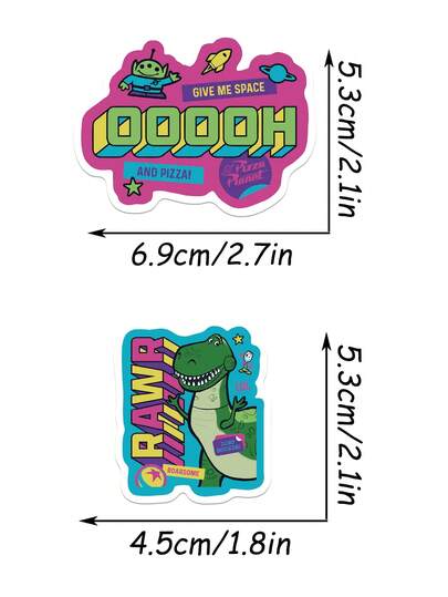  Disney| 40 PCS Retro Toy Story Buzz Lightyear Inspired Aesthetic Stickers Cute Cartoon Character Vinyl Decals, Self-Adhesive Stickers For Planner, Phone Cases, Desk Decor, Scrapbook, Perfect As Birthday Gifts, Office Stationery, Student Rewards, Party Favors