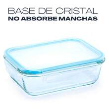 Conjunto de 5 recipientes de vidro borossilicato Klack – Herméticos para armazenamento de alimentos, próprios para forno e micro-ondas – Organização da cozinha - Ver 5
