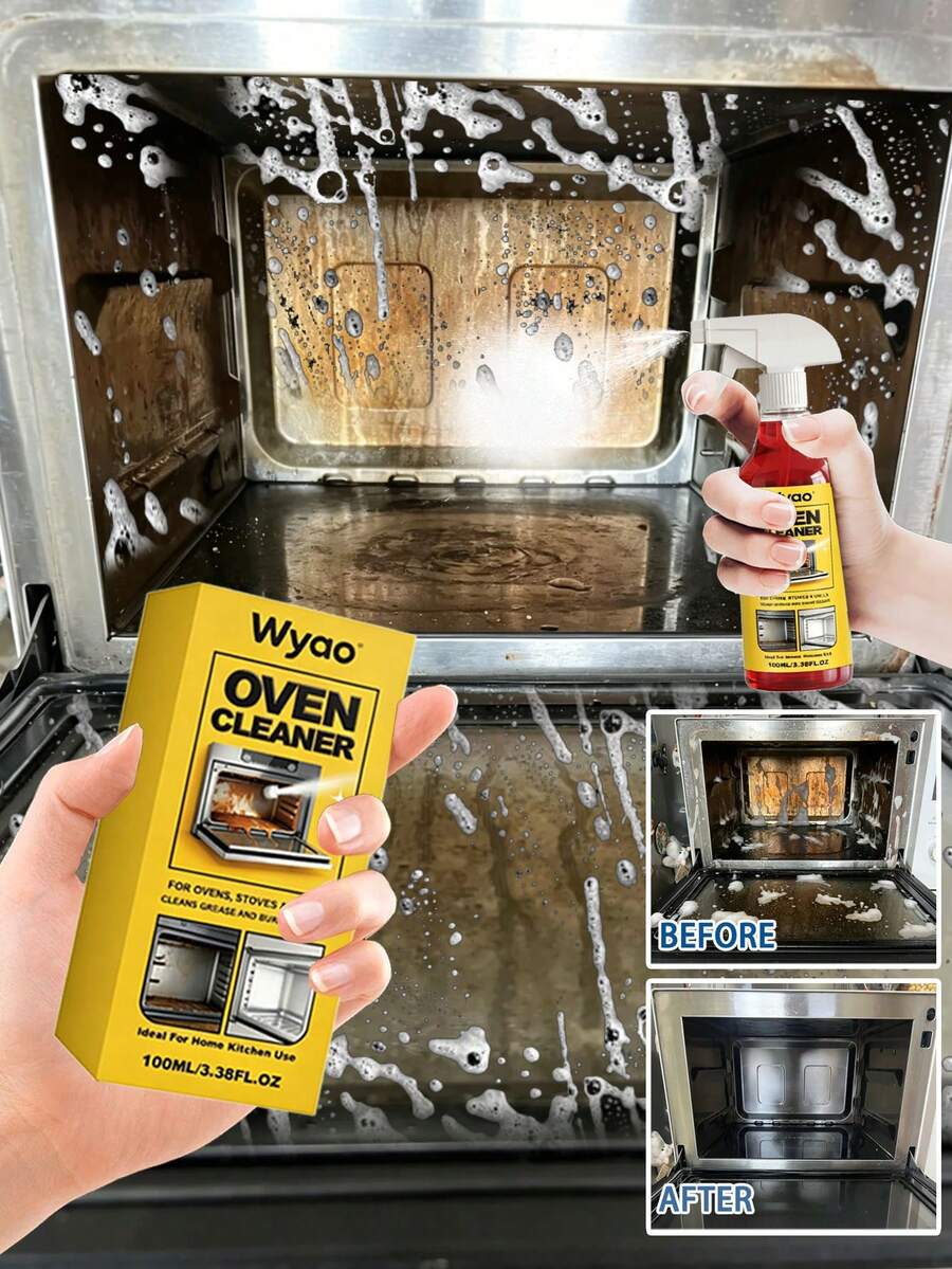 OUHOE Multi-Purpose Concentrated Degreasing Cleaner For Kitchen, Suitable For Stubborn Grease On Vent Hoods And Ovens, Great Gift For Family And Friends (Random Shipment Of New And Old Models)