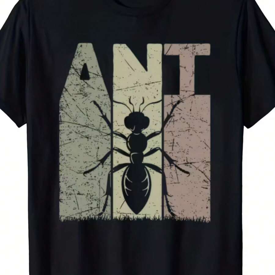 Printed T-Shirt For Men And Women - Black - View 1