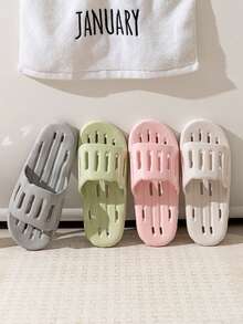 Chanclas de secado rápido, el agua de la ducha se drena rápidamente, sandalias de una sola pieza de PVC suave y flexible resistentes a la abrasión - multicolor - Ver 6