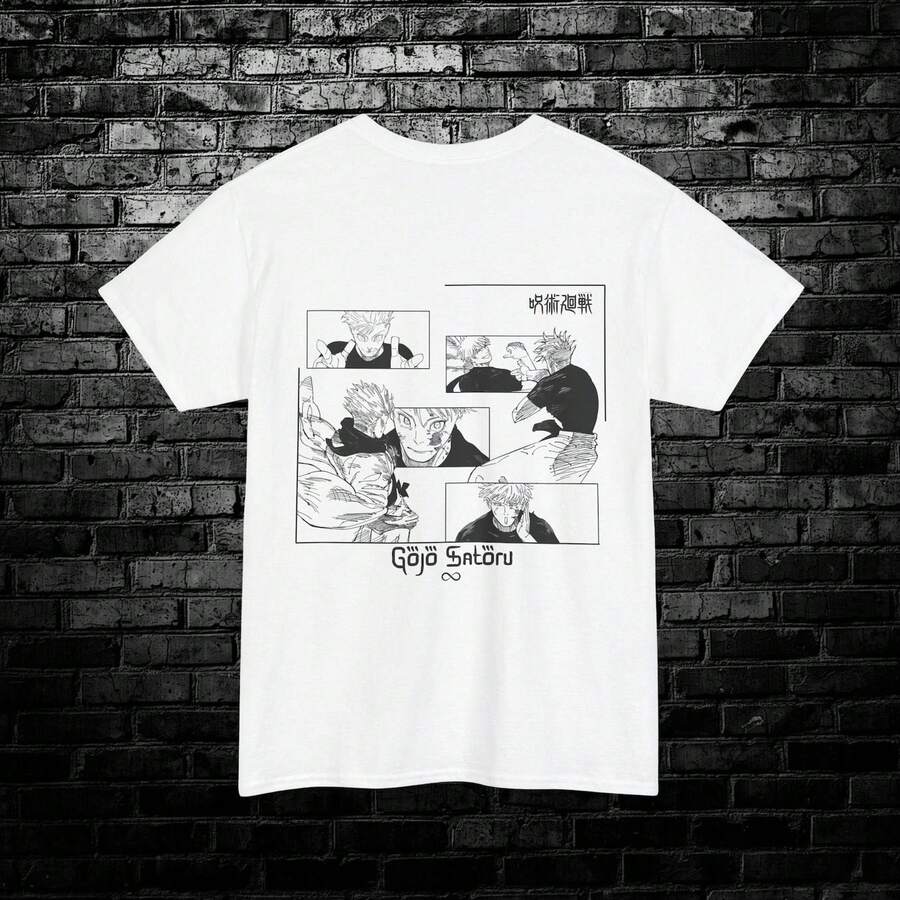 Camiseta J1ujutsu Kaisen G1ojo Satoru Camiseta Anime Regalos Anime Regalos Anime Personalizados 100% Algodón220g Cla-ssic Cotton T-Shirt - UniS-ex - The Shirt You A-lways NeededSuitable for all people, whether woM-en or M-enhigh-quality durable fabric suitable for all seans,ft to the touch but built to lastBreathabletops woM.en fall outfiT.S for woM.en vaC.Ation outfiT.S woM.en Easter, St. Patrick's Day costume - Blanco - Ver 1