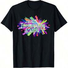 Camiseta de dos caras de la Escuela Bíblica de Vacaciones Illumination Station VBS 2026 - Negro - Ver 6