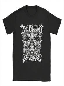 Awesome The Binding Of Isaac Themed T-Shirt, Women's Pure Cotton Crew Neck T-Shirt, 90s Cartoon Short Sleeve T-Shirt, Plus Size T-Shirt. - 黑色 - 查看 1