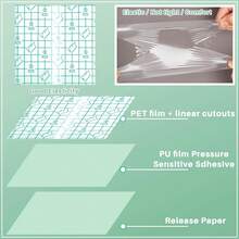30Pcs Thigh Lift Tape Cellulite Adhesive Waterproof Body Lifting Tape For Saggy Skin Tummy Arms Inner Leg For Beauty Women( 3.15x 3.94 Inch). - Clear - View 7