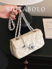 Fashion Classic Joker Solid Color PuWaterproof Fabric, Diamond Lattice ...