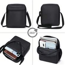 3-Piece Unisex Backpack Set With Large Capacity, Cool 2D Printed Pattern In Twisted  Style, Adjustable Shoulder Straps, Zipper Closure, Set Includes Backpack, Shoulder Bag, And Pencil Case, Essential For Back-To-School, School, Camping, Travel, And Outdoor Activities. - Black - View 4