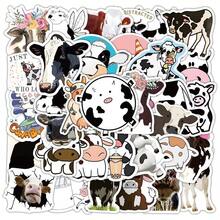 60pcs Spotted Cow Stickers, Cute Animal High-Quality Creative Decorative Stickers For Scrapbooking, Planner, Desktop School Supplies - A - View 1