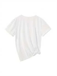 One-Piece Short-Sleeve T-Shirt, Summer Novelty - Short-Sleeve T-Shirt With Beautiful And Colorful Lantern Dance Print - Stylish Women's Clothing, Elegant Fine Short-Sleeve T-Shirt, Y2K Style, Suitable For Sports, Fitness, Daily Wear, Festive Attire, Vacation, Graduation - [白色的] - 查看 2