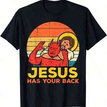 Retro Summer T-Shirt With Santa Claus Blowing Bubbles, Christmas Gift T-Shirt, Funny Winter T-Shirt With Santa Claus - 紫紅色 - 查看 6