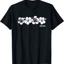 Printed T-Shirt For Men And Women - 黑色 - 查看 1