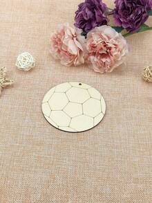10pcs DIY Wooden Football Cards, Unpainted, With Jute Rope - Blank Wooden Material, DIY Painted Wooden Tags, Suitable For Art Class DIY Tasks, Sports Party Decoration, Classroom Activities, Gift Tag Making, Bulk Material, Back To School Season, Back To School Decoration Hanging, Halloween, Christmas Yard Decoration Hanging, Christmas Tree Decoration Hanging - Multicolor - View 4