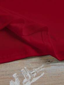 Camiseta de manga corta para niños con estampado de K-Pop, 120-170 cm, cuello redondo, recuerdo para fanáticos de K-Pop, transpirable y lavable a máquina - [Rojo] - Ver 4