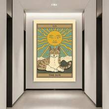 VIKAMA Tarot Secret Tapestry Guardian, Moon And Stars Secret Living Room Meditation Room Decoration - Kiểu 1 - Xem 2