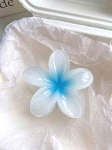 4件/1件 芙蓉花果凍色髮夾，綠色/黃色/紫色/藍色，輕量塑料浴室髮飾，適合日常外出、休閒、派對、工作、海灘度假、馬尾、盤髮、洗臉、化妝、搭配穿搭，時尚髮夾，春夏度假必備 - 彩色 - 查看 11