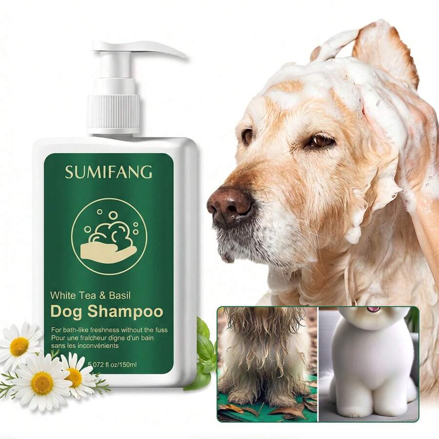 SUMIFANG 白茶狗狗洗发水 - 温和清洁,呵护狗狗皮肤健康,毛发亮泽 - 150ml - 查看 1