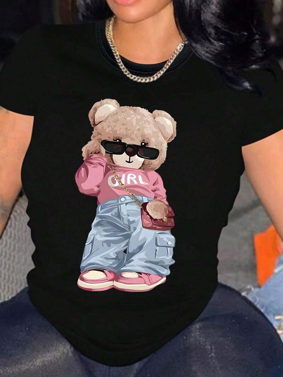 Women T-Shirts - Black - View 1