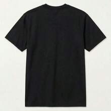 1 pieza clásica y versátil, camiseta de manga corta de algodón puro con estampado de Fingers ideal para usar en todas las estaciones. Estilo de moda blusas para mujer camisa - Negro - Ver 4