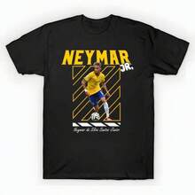 Neymar Jr (5) unisex de la de algodón puro de alta densidad de 220 g. C-AmiS-eta uniS-ex 100 % aL-Godón de - Tejido de alta densidad. Apta para todo tipo de perS-onas, ya sean mujeres o hombres. Tejido duradero de alta C-Alidad apto para todas las estaciones, suave al tacto pero duradero. Tops transpirables. Conjuntos de otoño para mujer. Conjuntos de vaC-Aciones para mujer. Disfraz de Halloween para mujer. - Negro - Ver 1