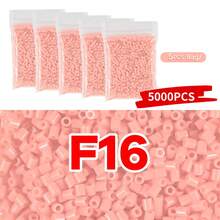 5000+ piezas Paquete de recarga de cuentas de fusión de 2.6mm en series de rojo, rosa y marrón, empaquetadas individualmente, suministros para manualidades de hacer joyas, colgantes, llaveros, para graduación, regreso a clases, Navidad, fiestas, regalos de cumpleaños, set a granel de cuentas de fusión de 2.6mm multicolor - Cuentas de rompecabezas de 2,6 mm - Ver 21