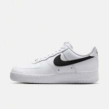 Nike Giày thể thao cổ thấp Air Force 1 '07 LV8 dành cho nam, mã sản phẩm IR0952-100 - Đen và trắng - Xem 1