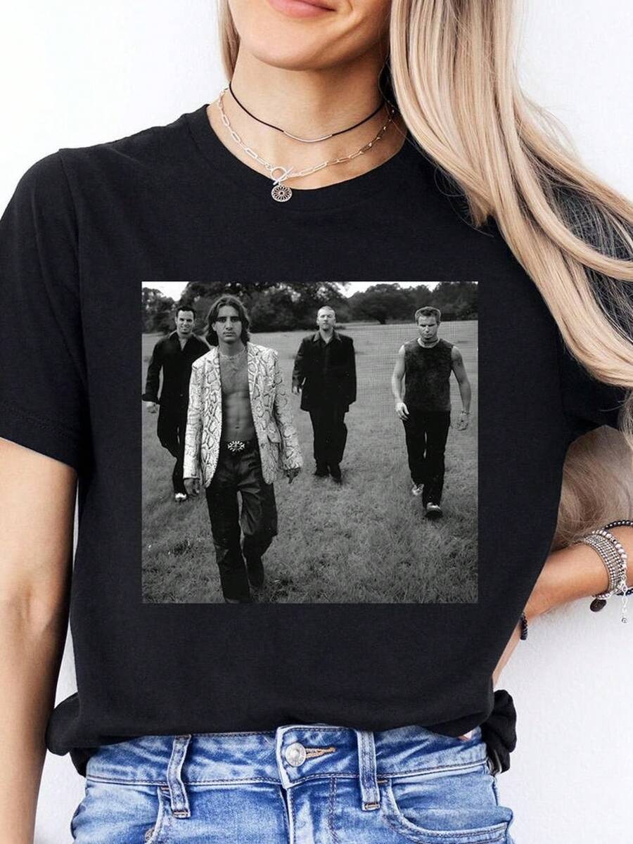 Camiseta unisex, estilo grungeRocaCamisaAños 90VintageBandaTee,RocaVentiladorRegalo,NiñosGrupoMúsicaT-shirt,ropademujerblusasparadamacasualescamisasdemujerblusablusasparamujercamisas, GráficasimpresoAmigable con la piel, estilo de los 90Retro, Ropa Urbana, De ModacasualCamisetas, GráficasimpresoAmigable con la piel, estilo de los 90Retro, Ropa Urbana, De Modacasualcamisetas - Negro - Ver 1