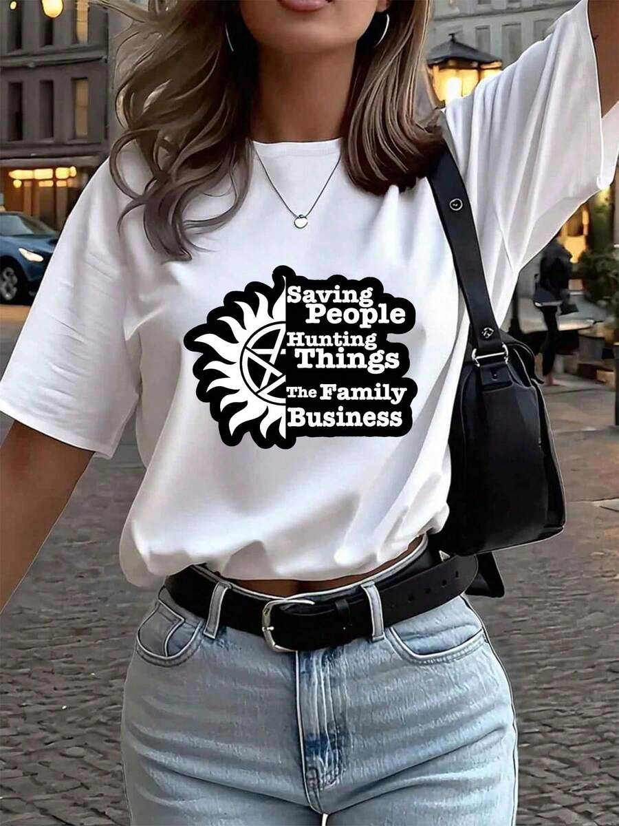 Dam-T-shirts - Vitt - Visa 1