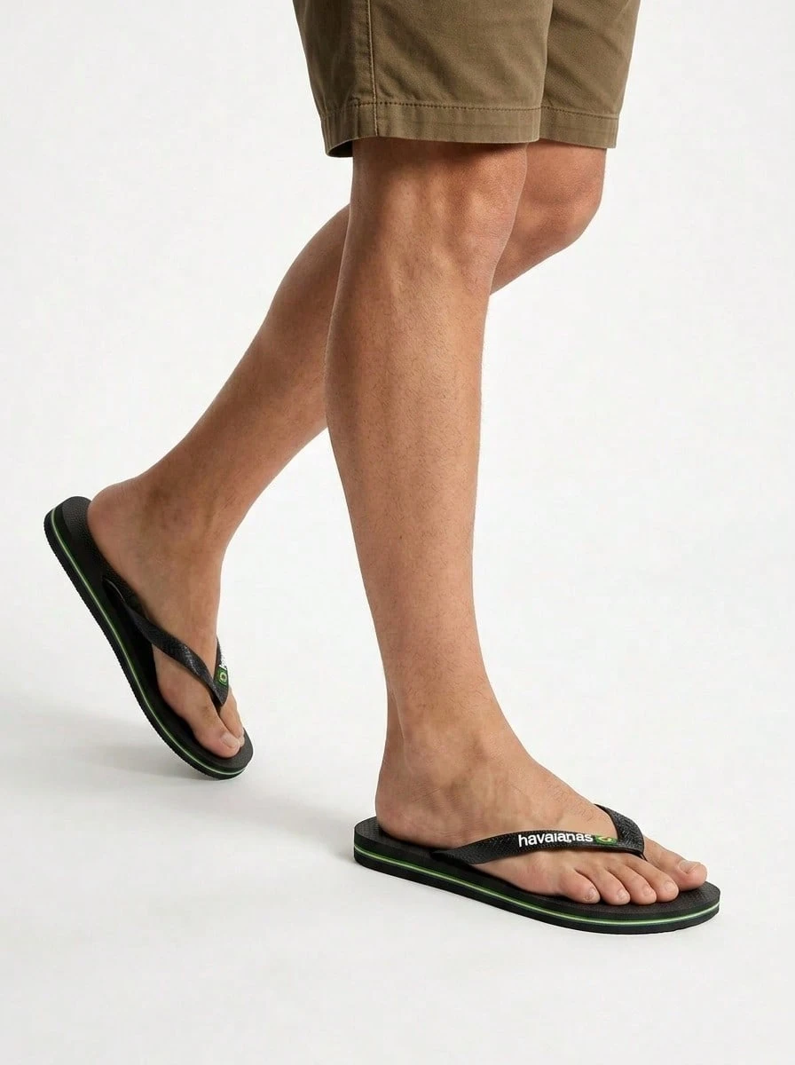 Havaianas HAV. BRAS 休闲人字凉鞋,适合假日和日常穿着 - 灰色 - 查看 1