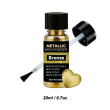 6pcs/1pc Metallic Mica Powder, Metallic Mica Powder In Bottle, Suitable For Making Epoxy Resin, Clay, Jewelry, Candles And Paints, Providing 20ml In 6 Color Options - Multicolor - View 11