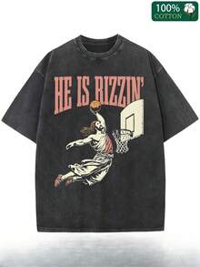 Camiseta de estilo vintage estilo casual hip hop corte holgado lavable a máquina prenda imprescindible para hombres y mujeres en el verano playeras de hombre camiseta de mujer nacional envio - Negro - Ver 7