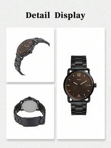 FOSSIL 通勤及日常佩戴：石英表，走时流畅，佩戴舒适实用 FS5277 - 黑色 - 查看 5