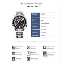 Jam Tangan Pria Casio Edifice ECB-S100 Series, Tenaga Surya, Bluetooth, Tahan Air, Jam Tangan Olahraga Quartz - Satu-Ukuran - View 6