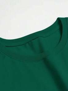 Premium Plus Size Vintage Philadelphia Baseball T-Shirt: Loose Fit, 100% Cotton, Women's Casual Short Sleeve Crew Neck Graphic Print T-Shirt,  Gift For Mother's Day Or Easter - 綠色 - 查看 4
