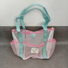 1 pieza Bolsa de playa plegable de gran capacidad y calada - Multicolor - Ver 7