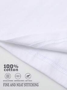 Camiseta Clásica de Cuello Redondo para Hombre con Elegante Diseño de Grulla Volando con Nubes y Flores, de Algodón Transpirable, Color Sólido, Manga Corta, Corte Regular, Camiseta Blanca Esencial para el Guardarropa WT220645 - Blanco - Ver 3