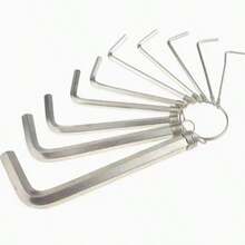 10Pcs Mini Allen Wrench Kit, L-Shape Hex Screwdriver With Key Ring, Compact Hex Key Set For Bike Maintenance, Furniture Assembly & Household Repairs - Hex Wrench Set - View 12