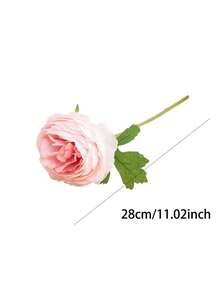 Bó hoa mẫu đơn và hoa hồng giả thân dài (1/3 bó), thích hợp trang trí nhà cửa, phòng ngủ, đám cưới, phông nền đám cưới, bình hoa, sân vườn, ngoài trời, lễ tốt nghiệp, quà tặng Ngày của Mẹ. - Nhiều màu - Xem 15