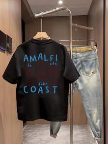 Edición Limitada: Camiseta de Manga Corta con Cuello Redondo Versátil para Hombre,% Algodón, Estampado Casual de Verano 777, Algodón Ligero - Blanco - Ver 7