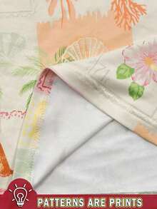 Top halter con estampado de frutas, diseño sin espalda, estilo casual de vacaciones, chaleco de 2 en 1 con bloques de color, adecuado para fiestas, citas, playas, carnavales y otras ocasiones, la elección perfecta para el verano.Top de playa, ro - Multicolor 8 - Ver 5