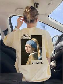 Women T-Shirts - [Black] - View 7