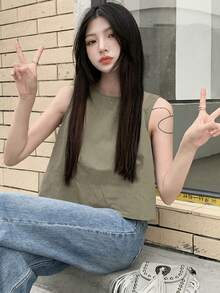Women Tops - Army Green - View 4