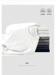 Cotton Graphic T-Shirt, Double-Sided Print, Casual Short Sleeve Style, Ideal As A 's Day Gift, Urban Style Clothing, By Local Outfitter Dog Moon Camo KZUF - 白色 - 查看 4