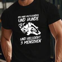 Camiseta impresa para hombres y mujeres - Negro - Ver 1