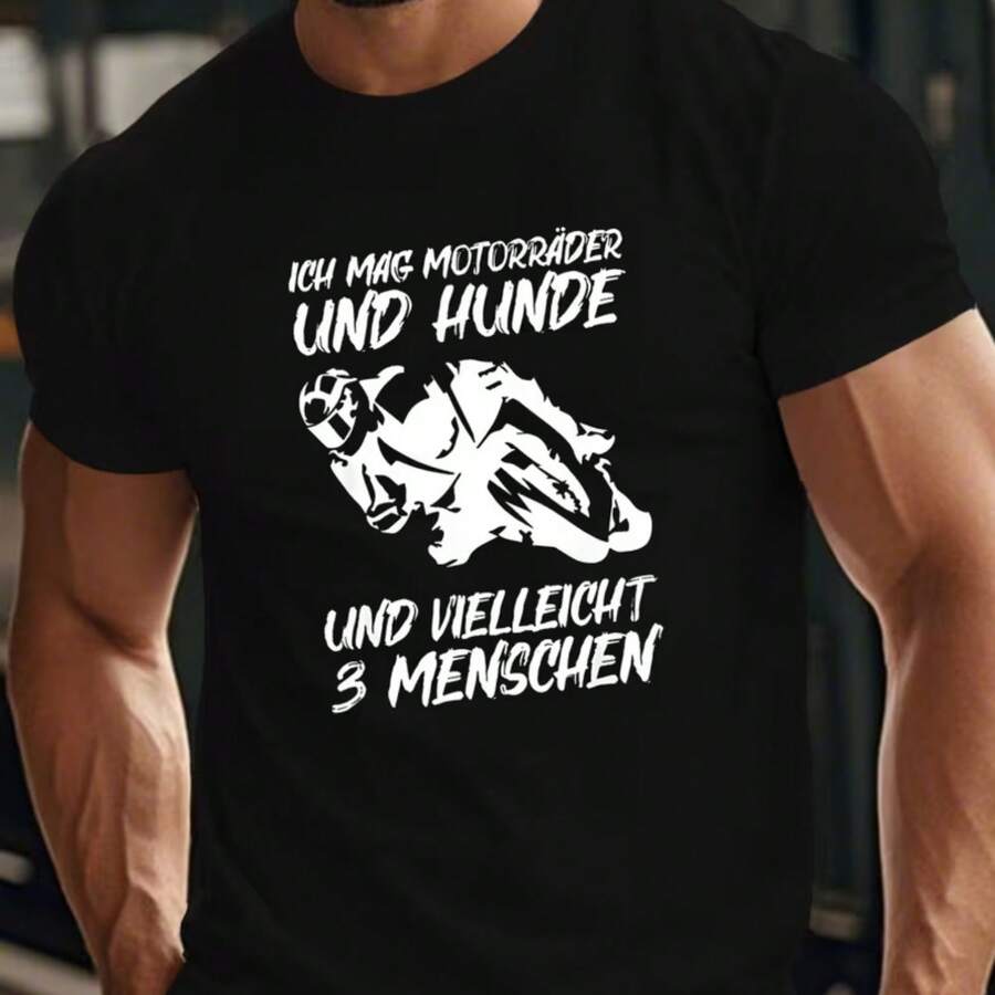 Camiseta impresa para hombres y mujeres - Negro - Ver 1